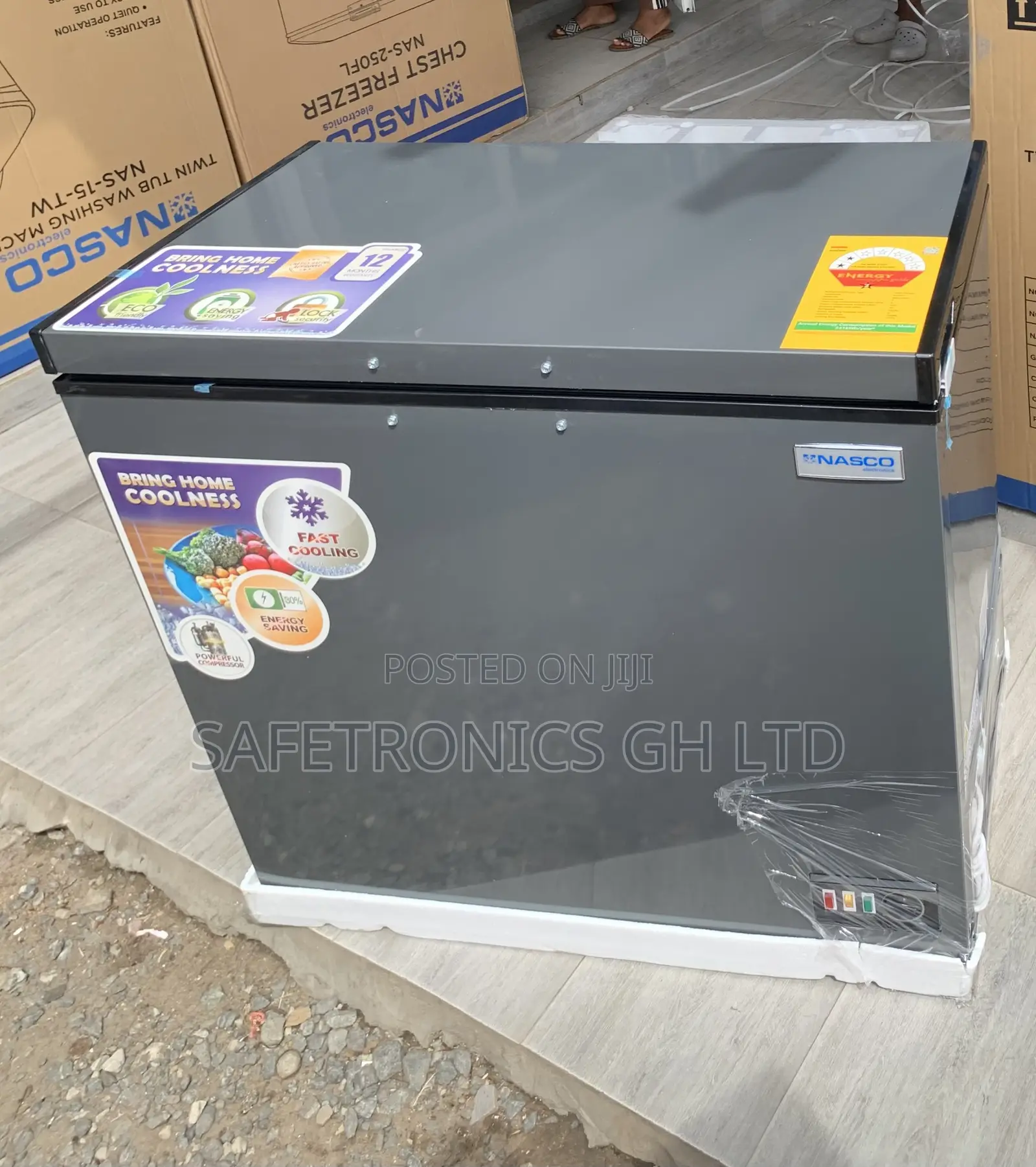 Enjoyable New 198L^^ Nasco Grey Nas-250fl 1 Door Freezer