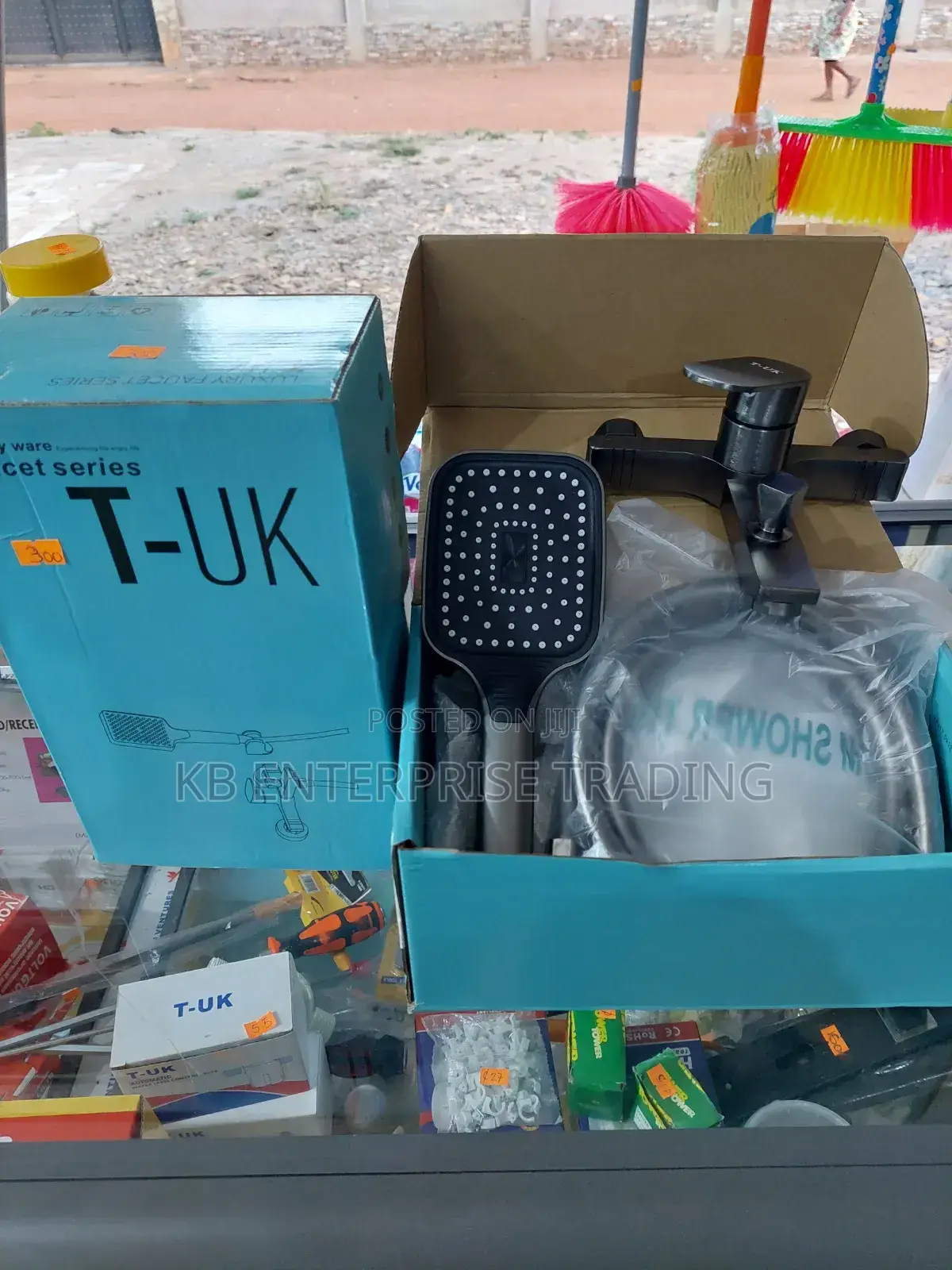 T-Uk F-2 Grey Luxury Shower Mixer Set