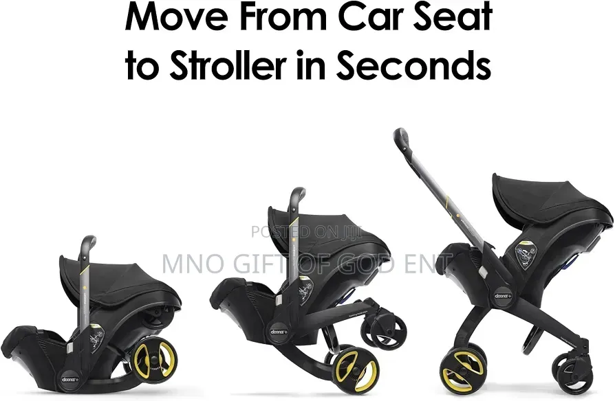 Doona Car Seat Stroller, Nitro Black - All-in-One Travel System