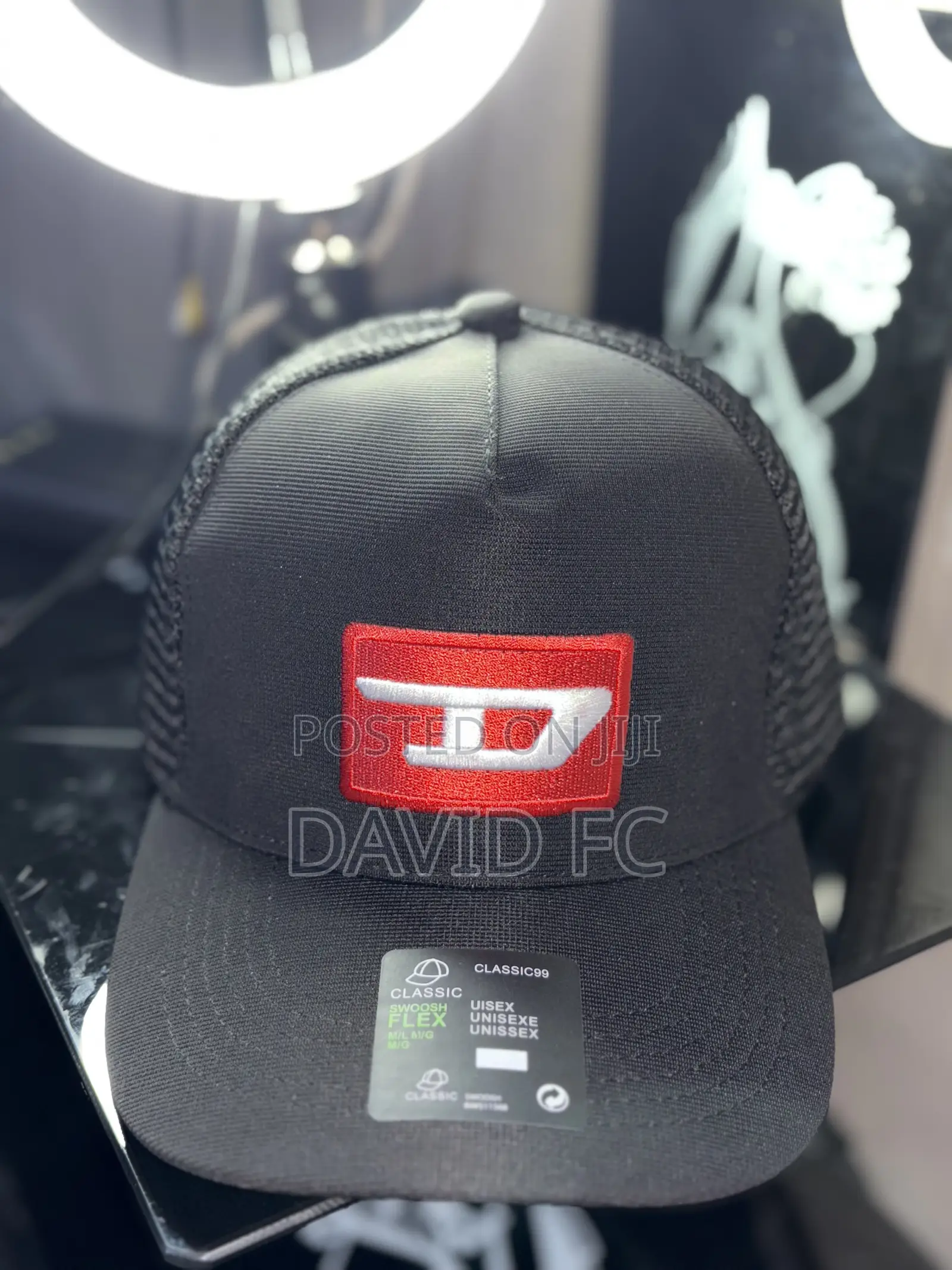 Black Trucker Baseball Cap