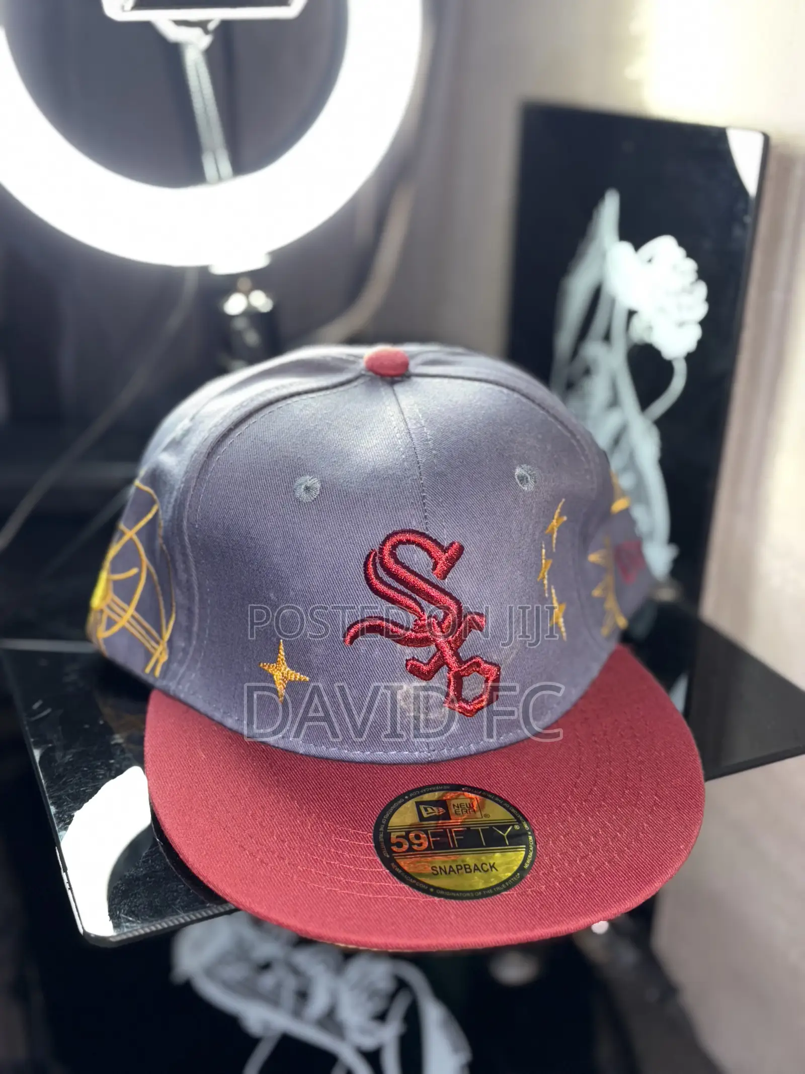 New Era Chicago White Sox 59FIFTY Grey Red Fitted Baseball Cap