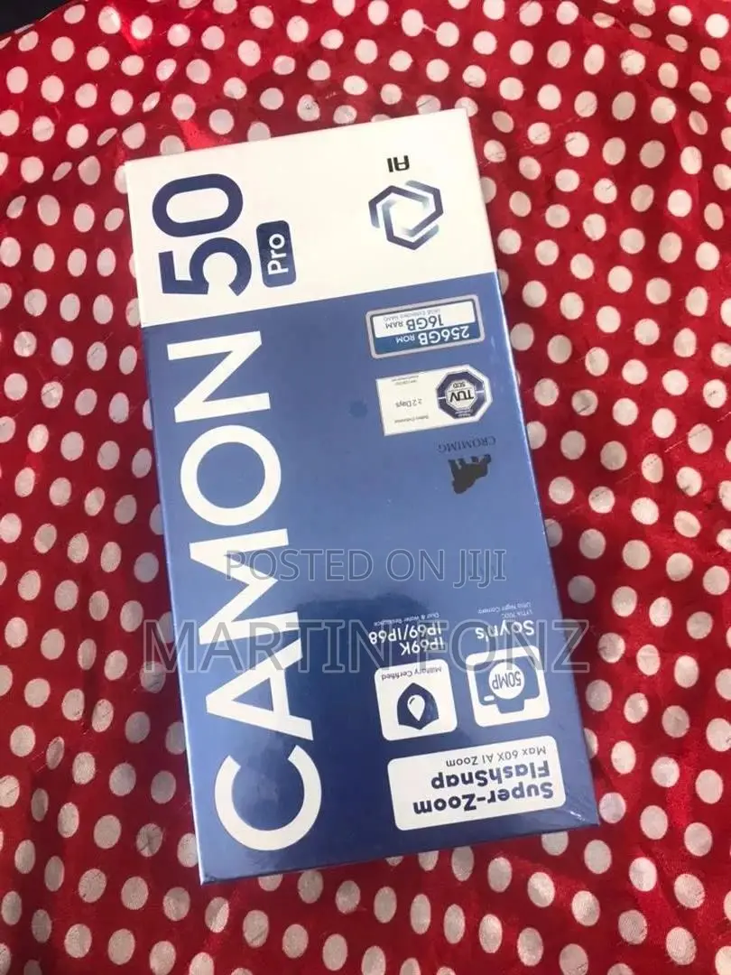 New Tecno Camon 50 Pro 256 GB Black