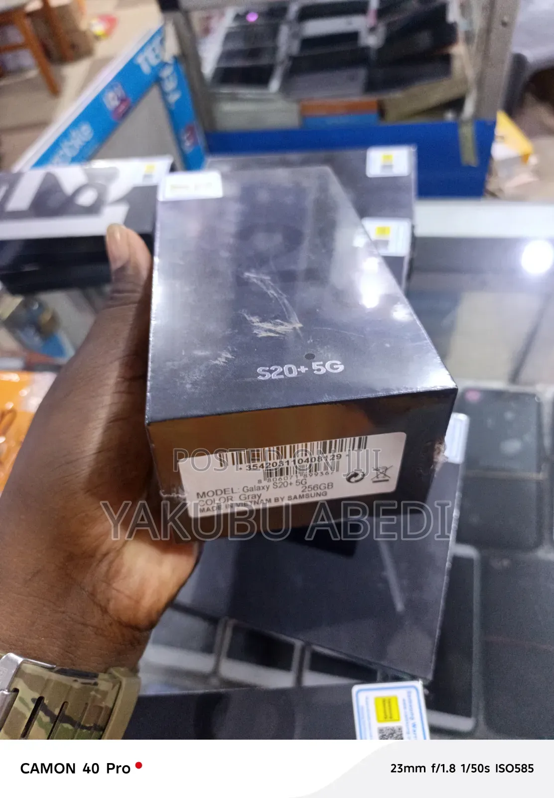 New Samsung Galaxy S20+ 5G 256 GB Black