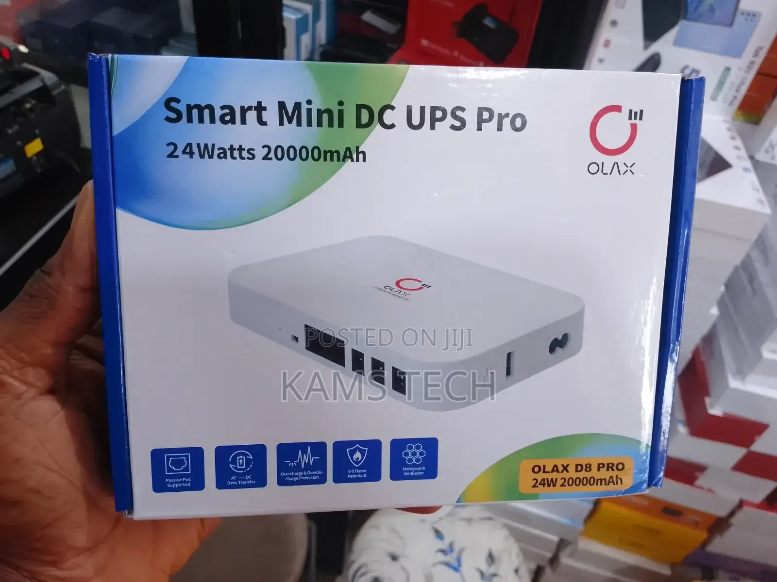 20,000mah Olax Mini DC Ups Pro 24watts (Router Power Bank)