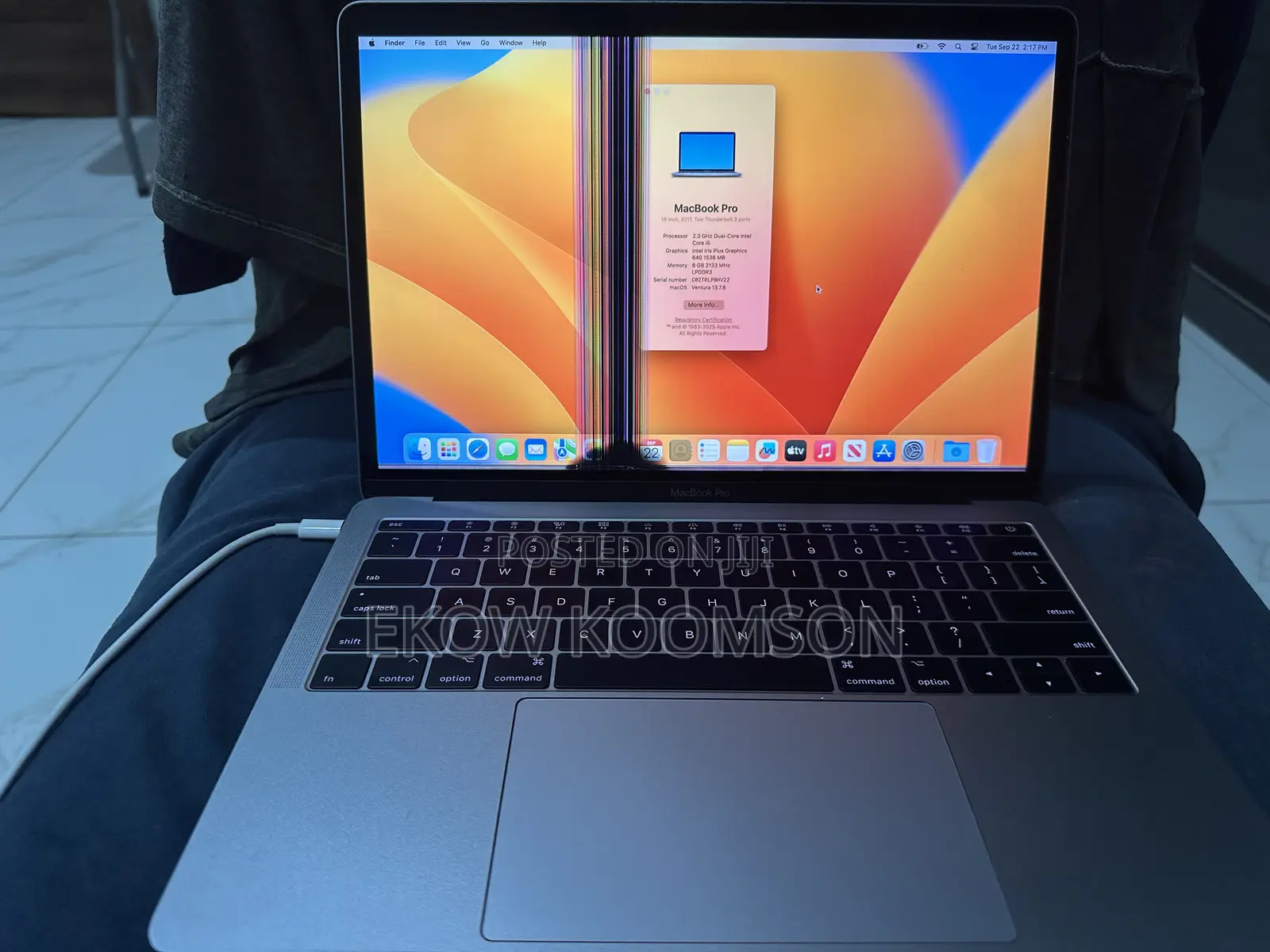 Laptop Apple MacBook Pro 2017 8GB Intel Core i5 SSD 128GB