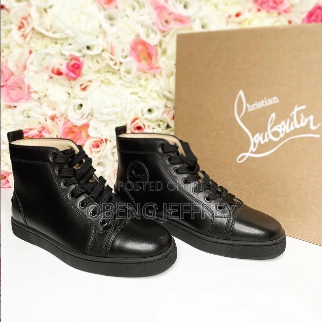 Original Christian Louboutin Louis Flat High Top Black