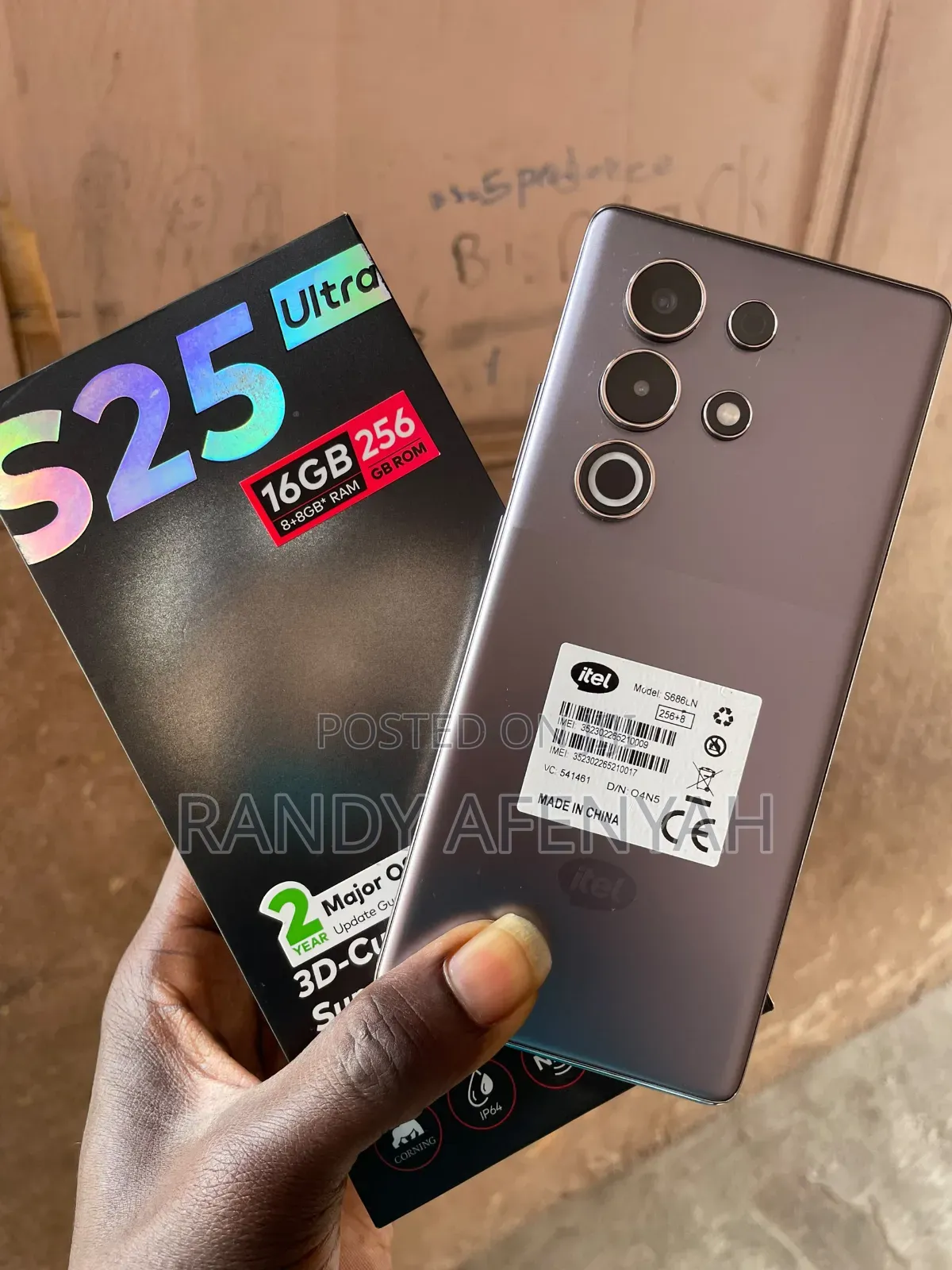 Itel S25 Ultra 256 GB Black