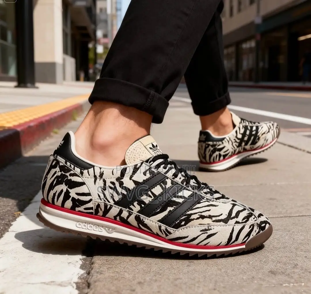 Adidas SL 72 OG Animal Print Leather Sneakers