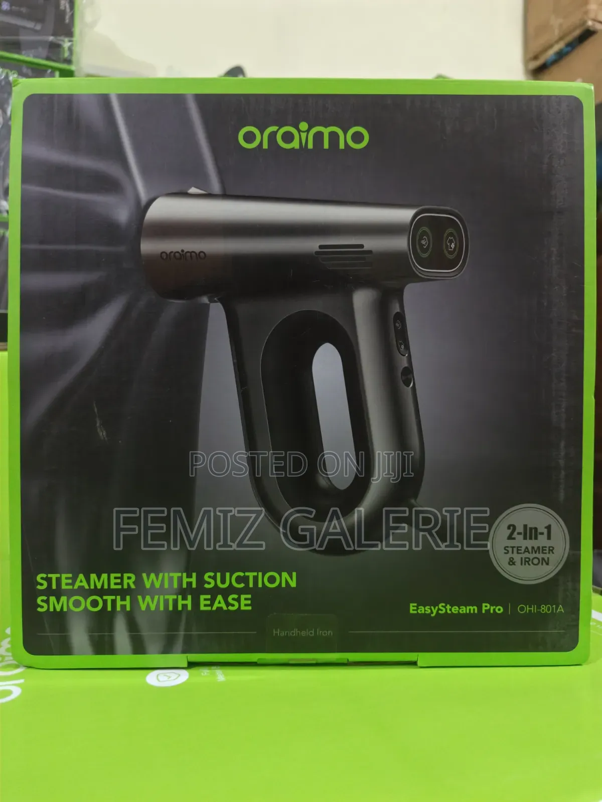Oraimo EasySteam Pro Self-Attaching Portable Handheld Garment Steamer