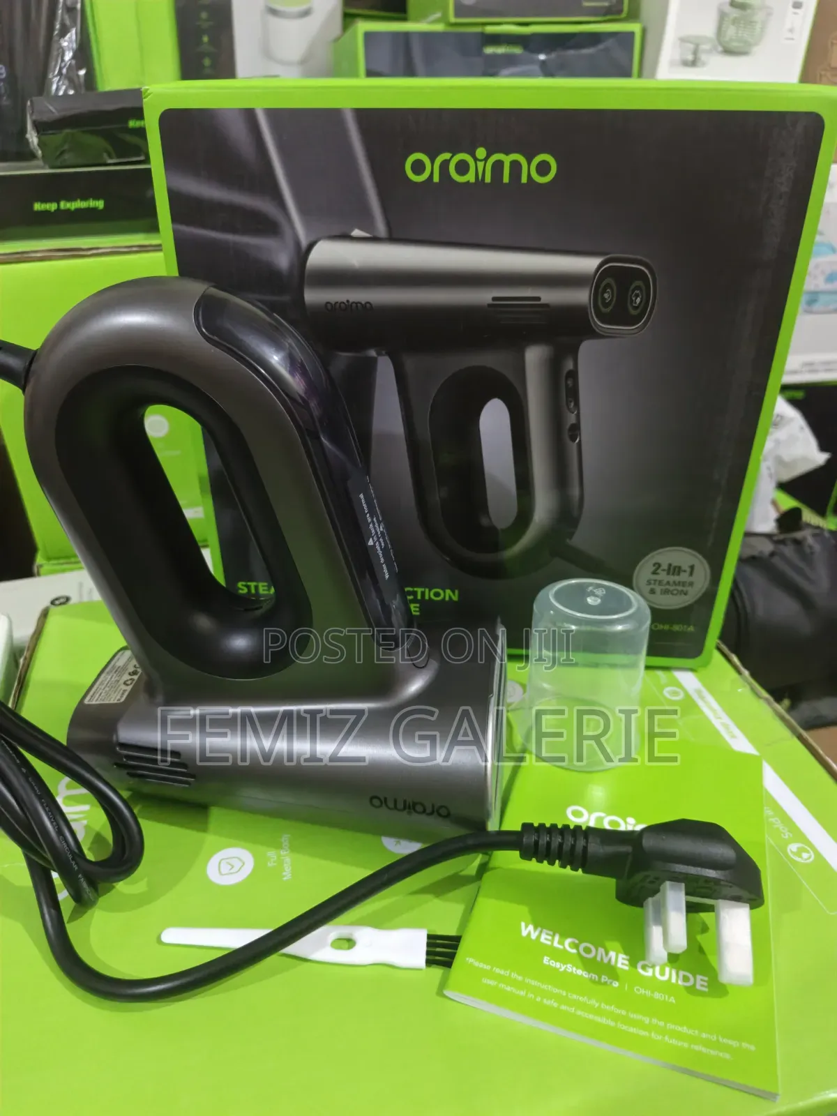Oraimo EasySteam Pro Self-Attaching Portable Handheld Garment Steamer