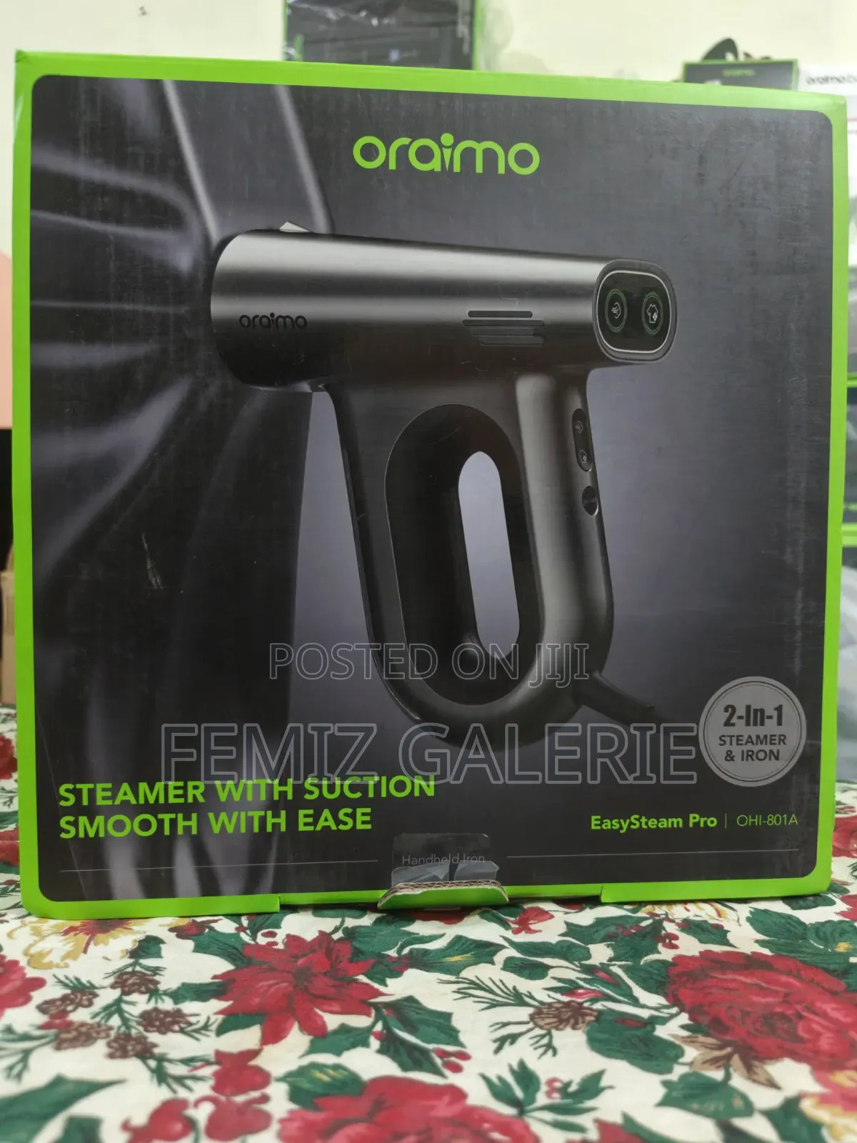 Oraimo EasySteam Pro Self-Attaching Portable Handheld Garment Steamer