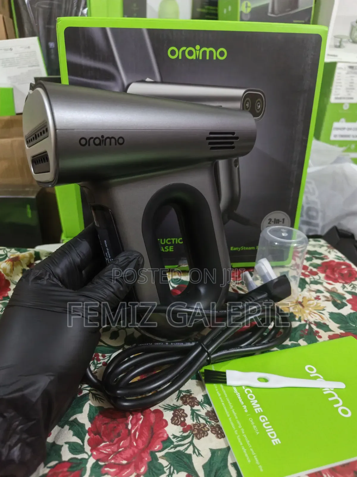 Oraimo EasySteam Pro Self-Attaching Portable Handheld Garment Steamer