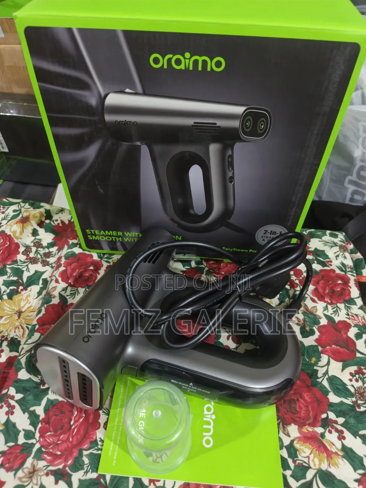 Oraimo EasySteam Pro Self-Attaching Portable Handheld Garment Steamer