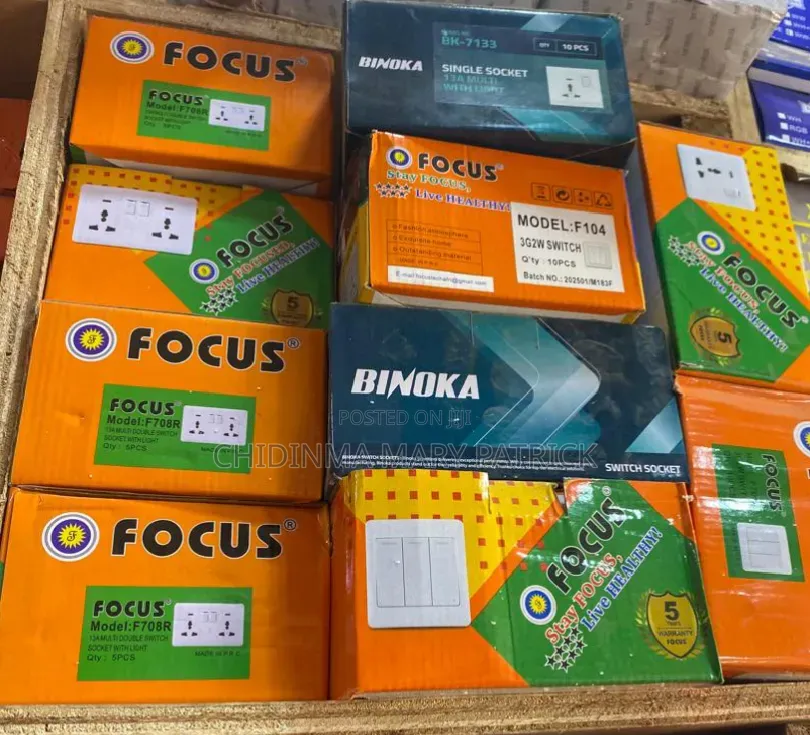 Electrical Wall Switches Sockets – Focus Bimoka