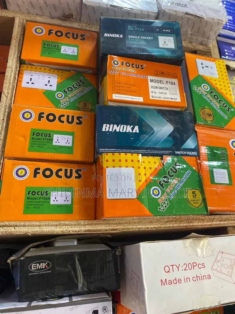 Electrical Wall Switches Sockets – Focus Bimoka
