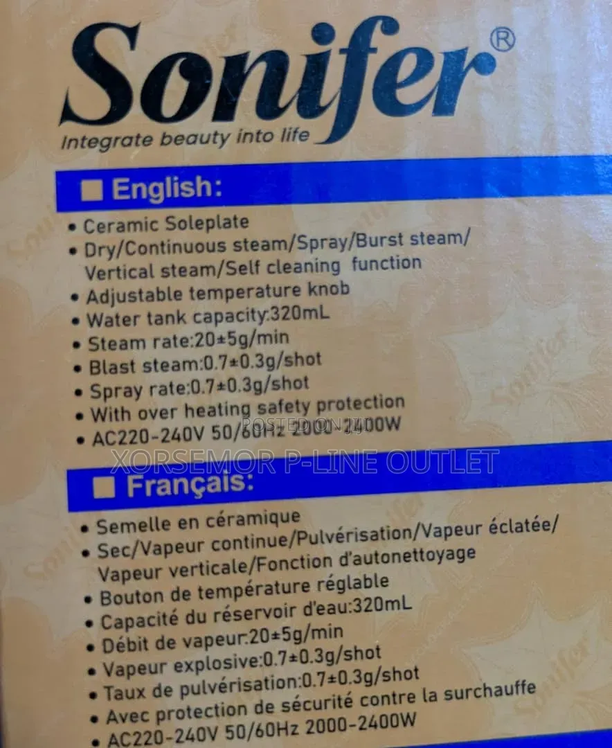 Sonifer STEAM Iron Sf-9157