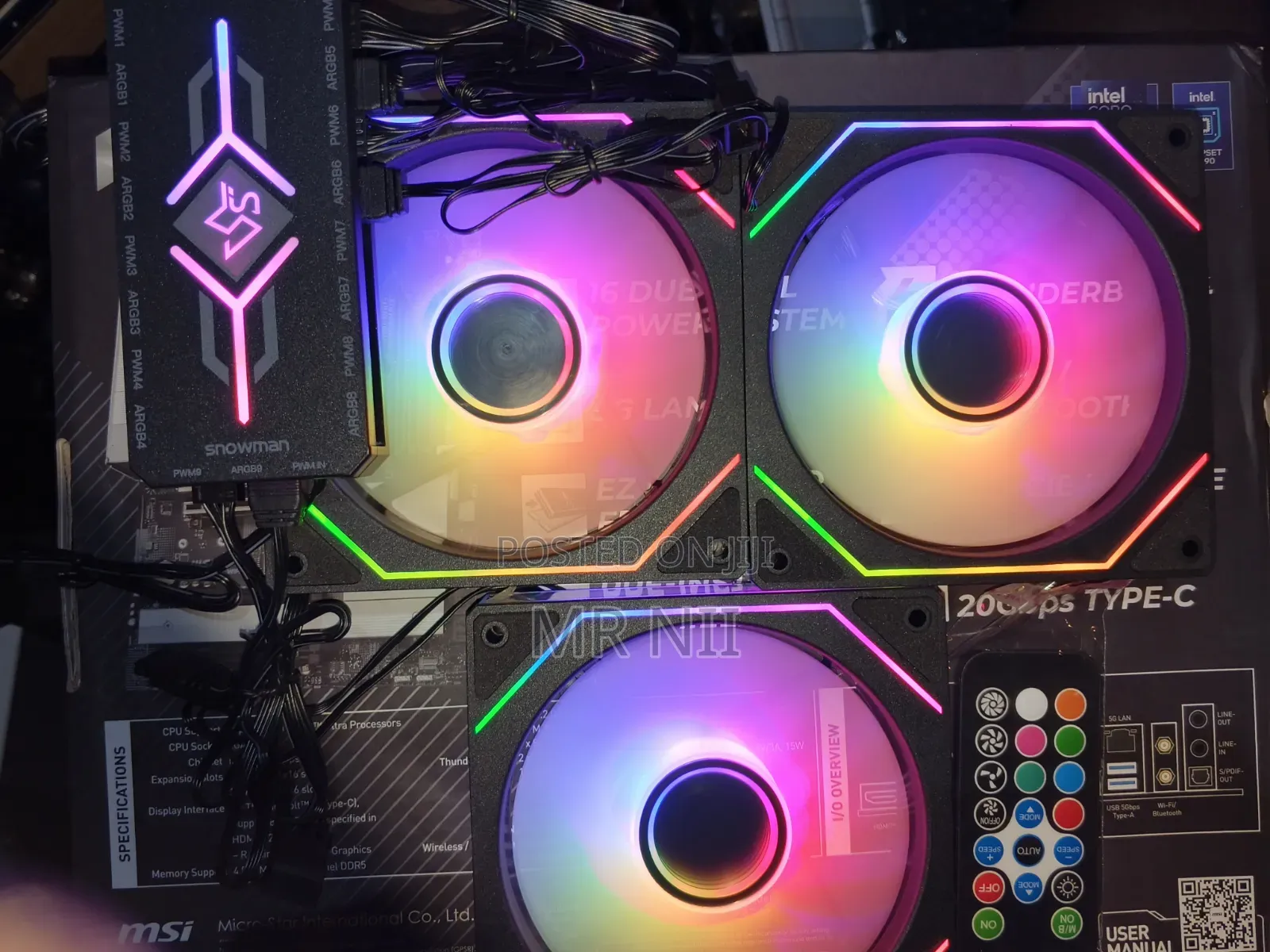 Snowman 120mm ARGB Fans + Controller