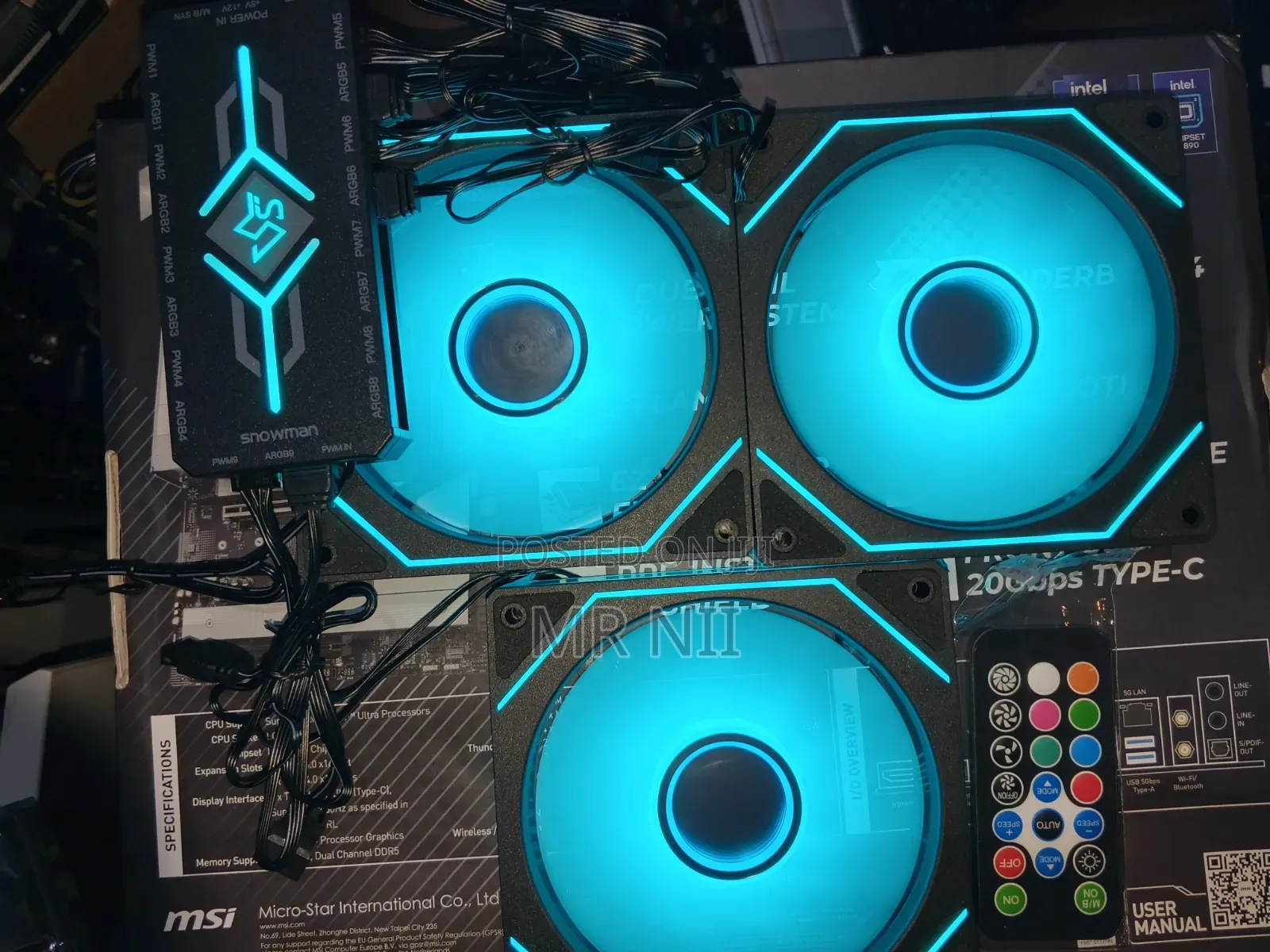 Snowman 120mm ARGB Fans + Controller