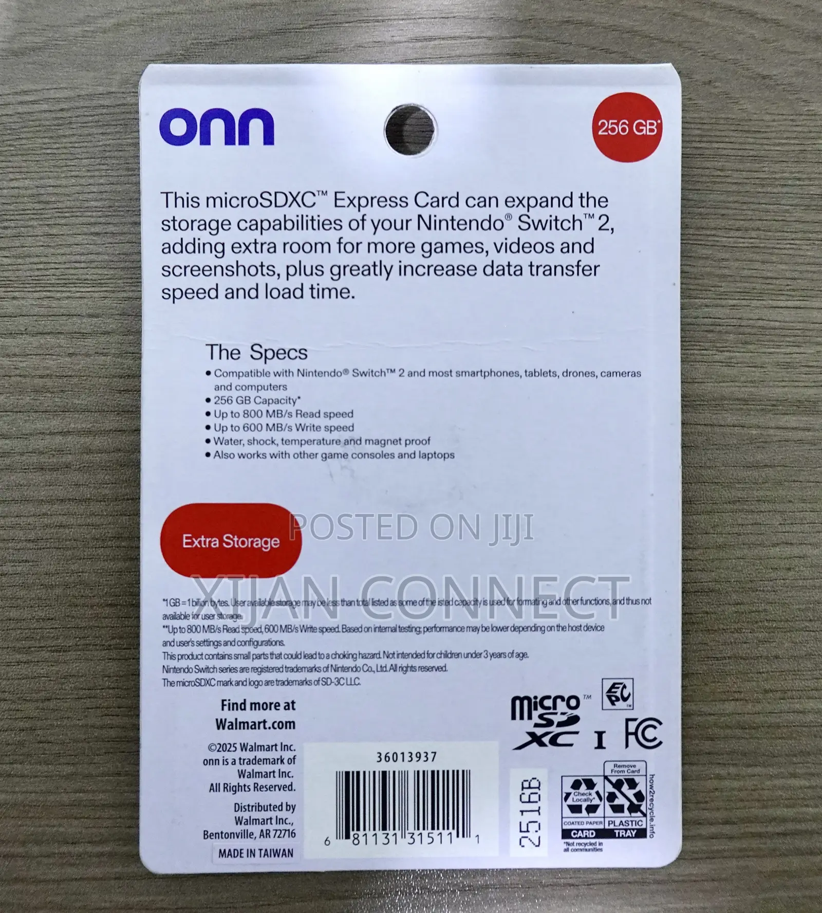 Onn 256GB microSD Express Card for Nintendo Switch 2 – 800mb/S