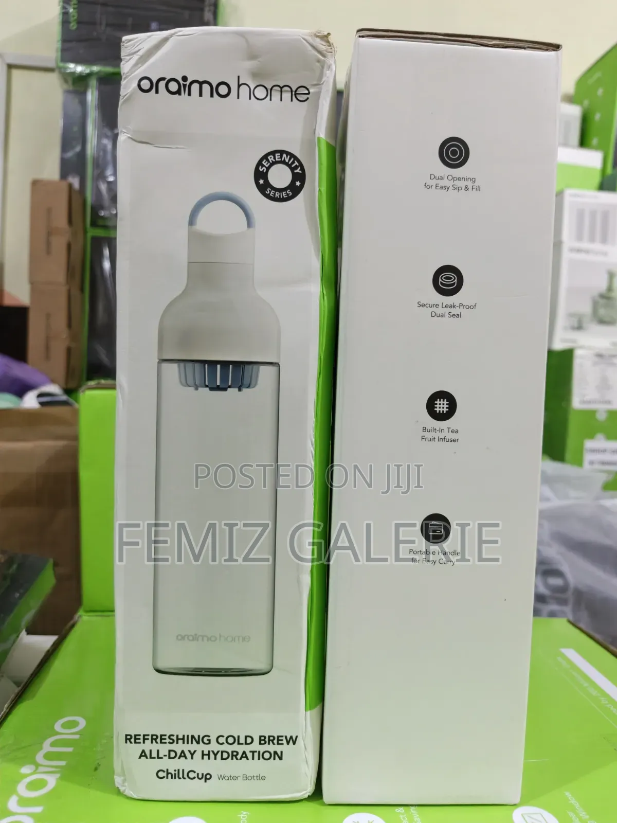 Oraimo Chillcup 800ml Cold Brew Bottle – Dual Opening Design