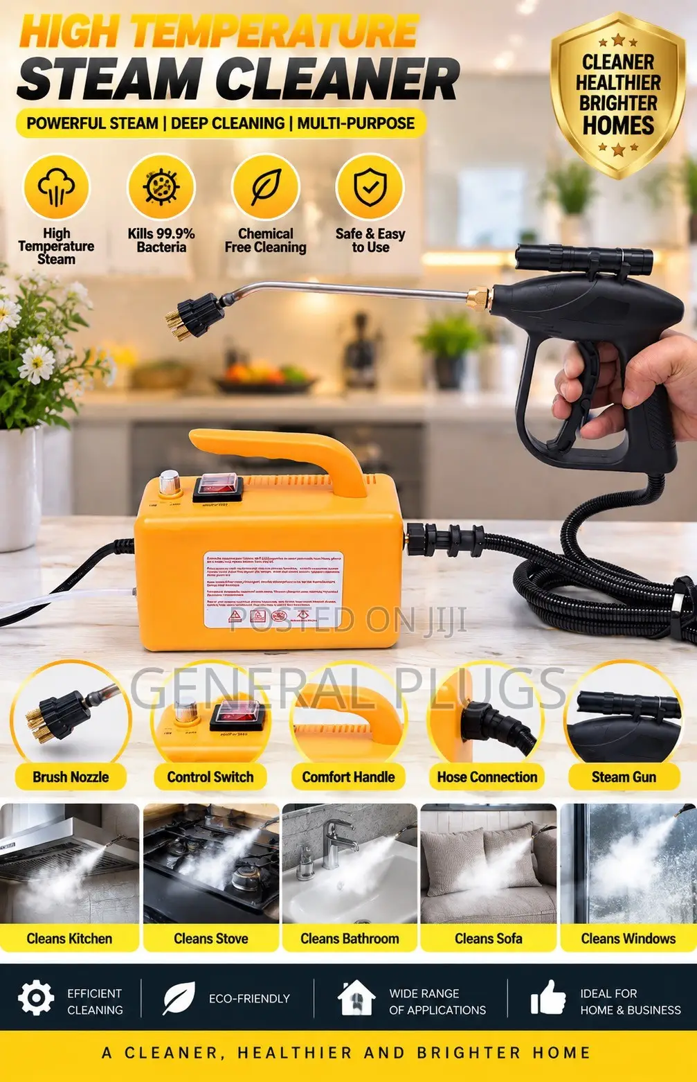 Handled Original Car High Temperature Steam Cleaner
