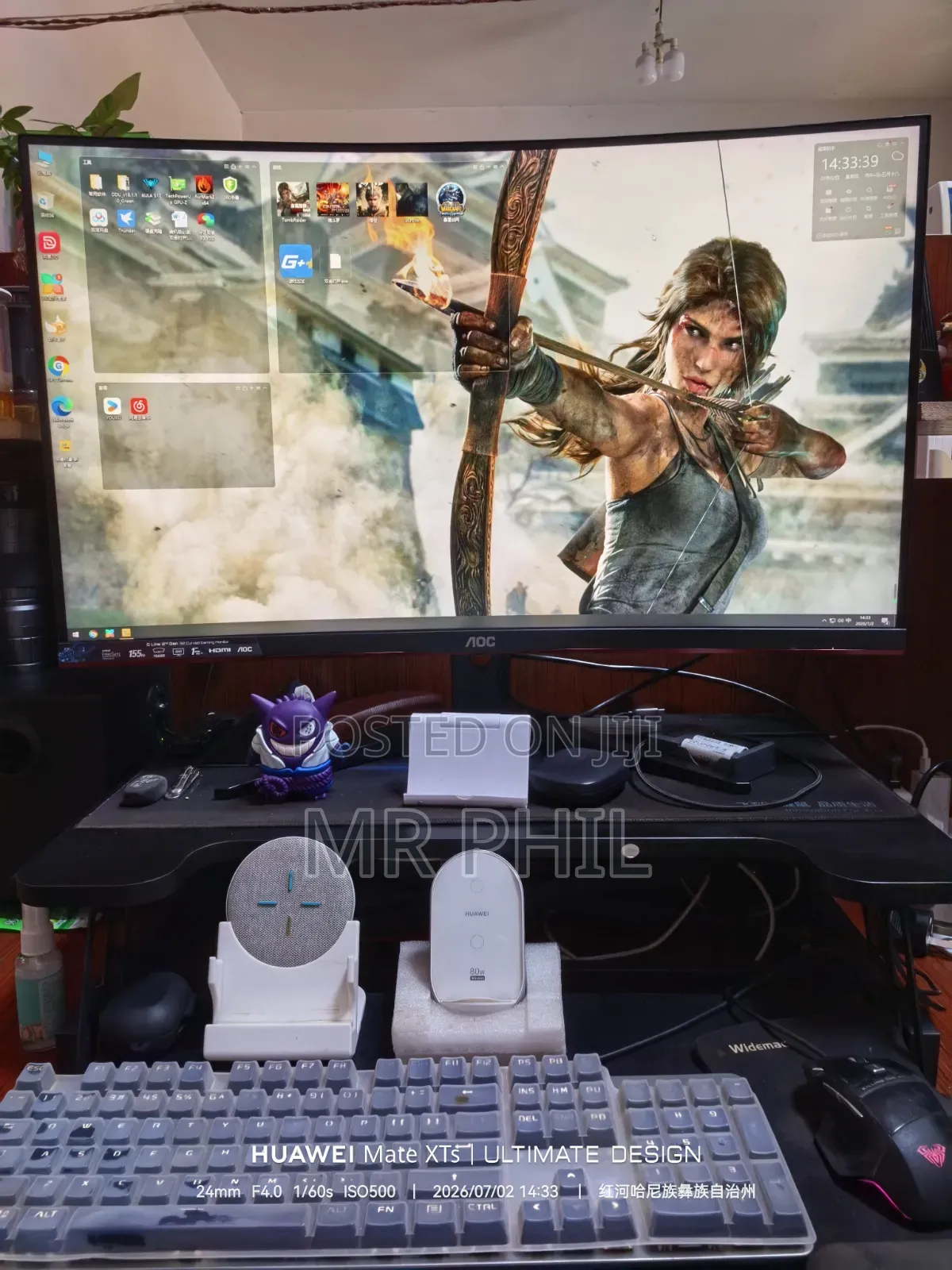 AOC CQ32G2E 32-Inch 155hz Curved Monitor
