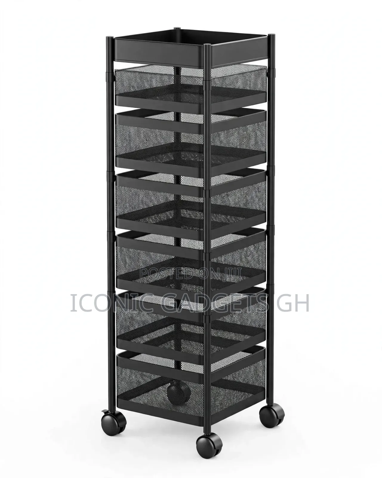 5 Layer Rotating Kitchen Storage Trolley