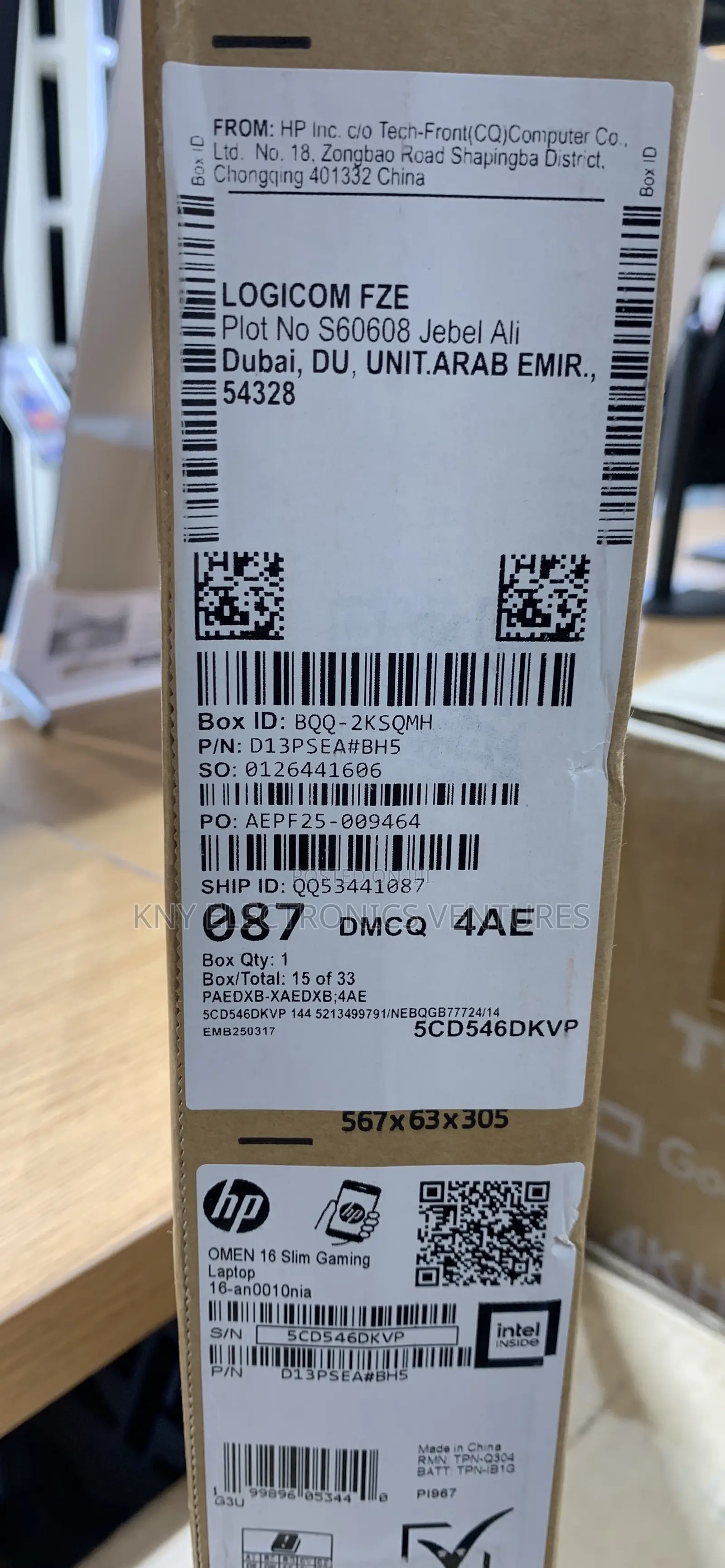 New Laptop HP Omen 16 32GB Intel Core i7 SSD 1T