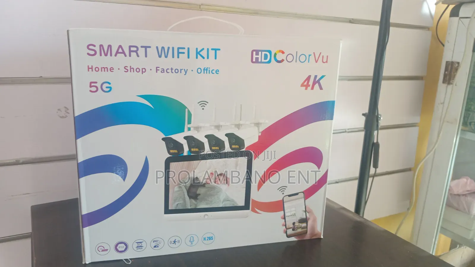 4CH Smart WIFI CCTV Kit With Monitor - HD ColorVu - 5G