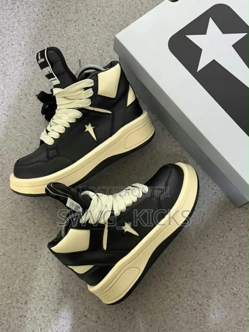 Converse X Rick Owens DRKSHDW TURBOWPN Black Cream