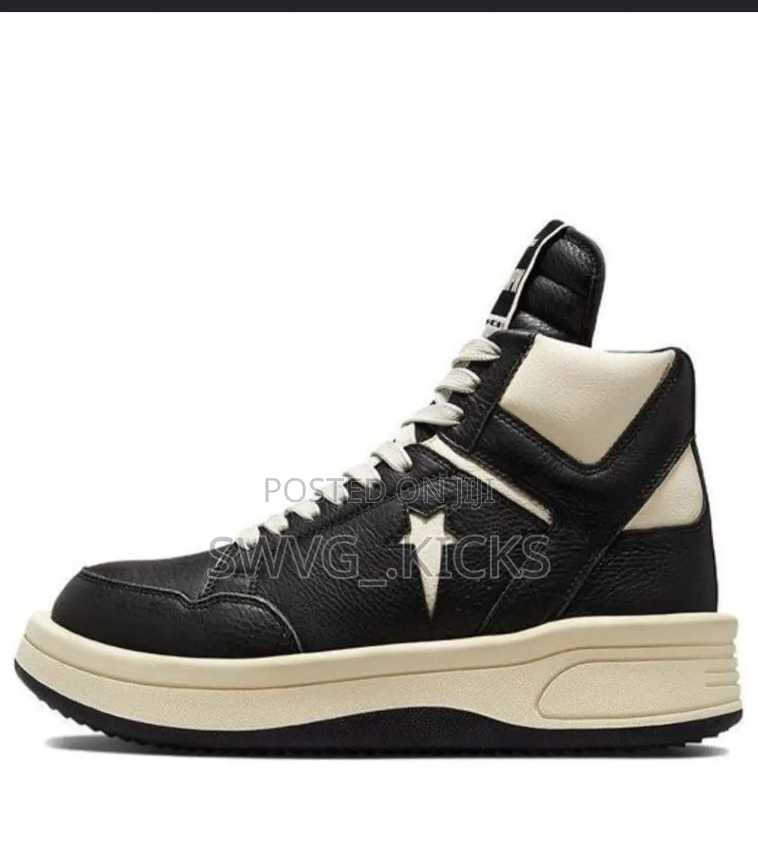 Converse X Rick Owens DRKSHDW TURBOWPN Black Cream