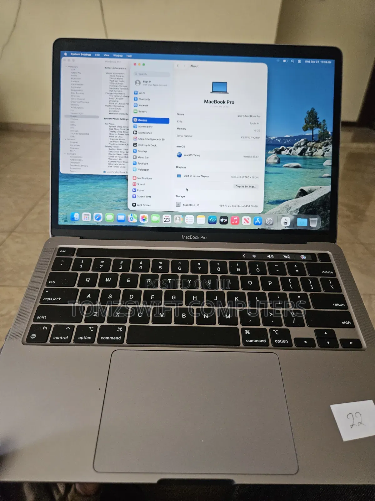 Laptop Apple MacBook Pro 2020 16GB Apple M1 SSHD (Hybrid) 512GB