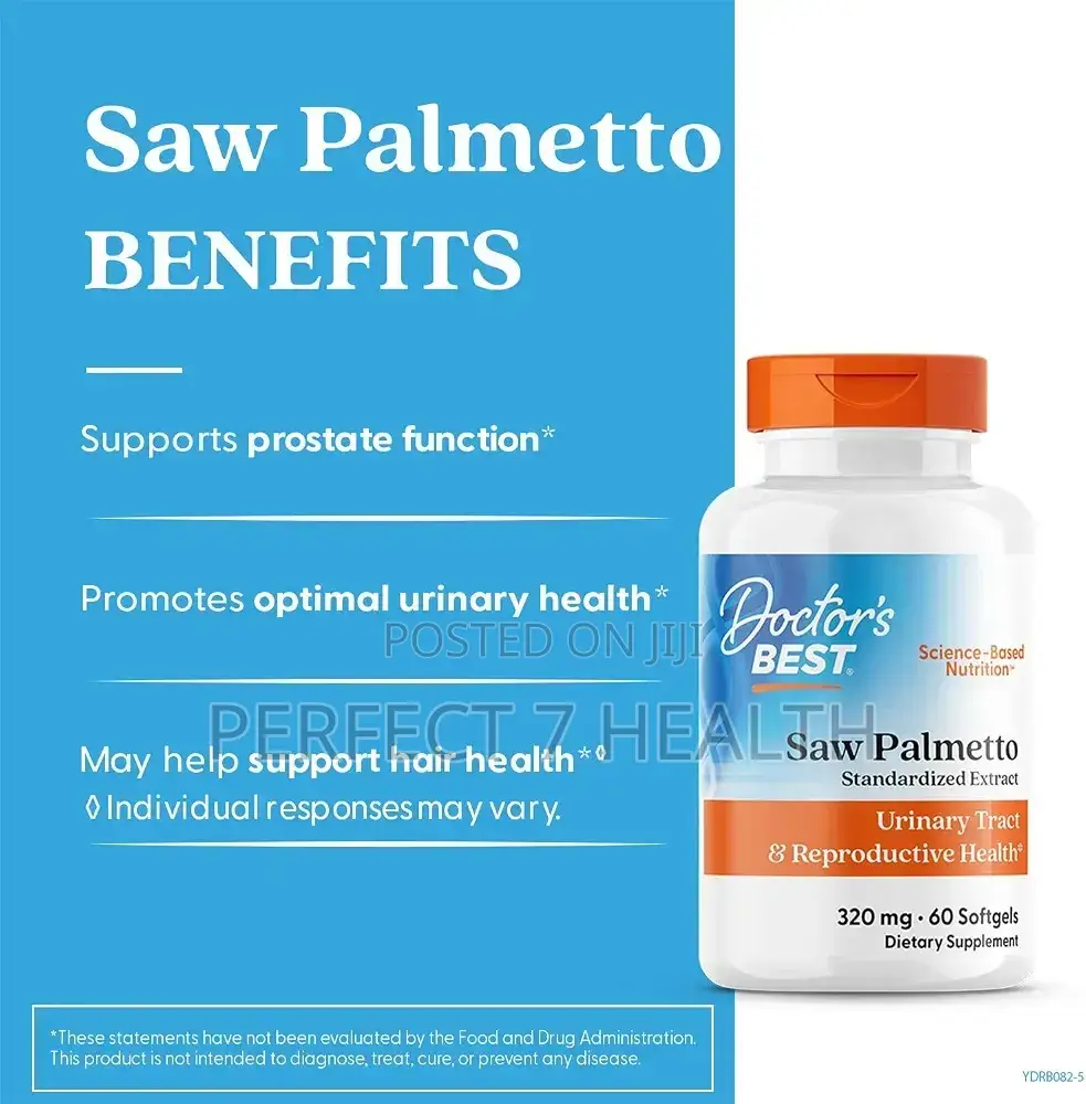 Saw Palmetto Standardized Extract 320 Mg, Prostate Health, 60 Softgels