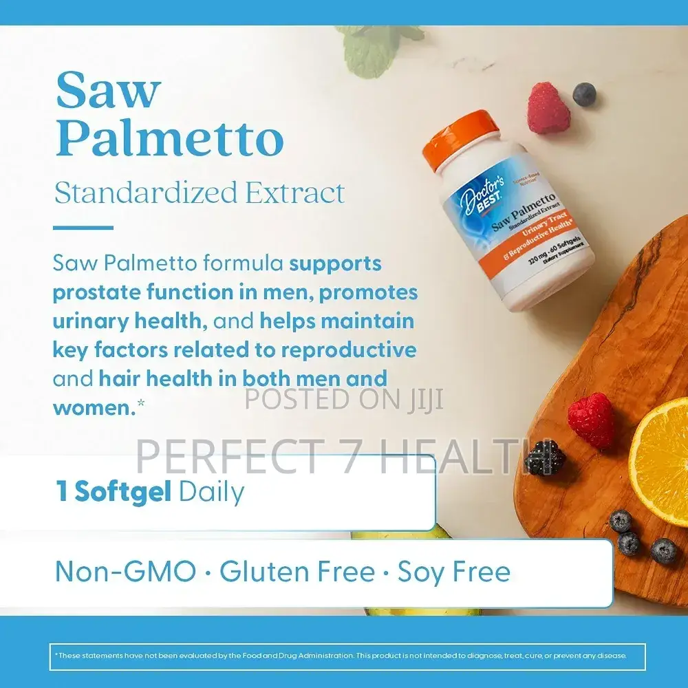 Saw Palmetto Standardized Extract 320 Mg, Prostate Health, 60 Softgels