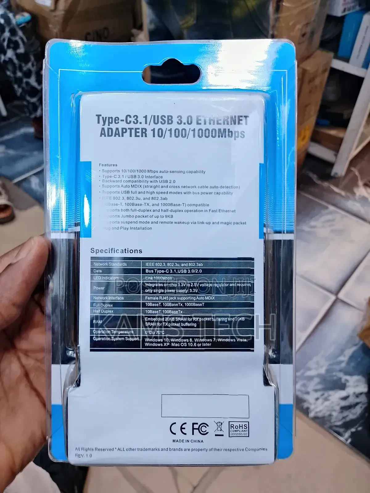 USB 3.0 to Lan Gigabyte Adapter