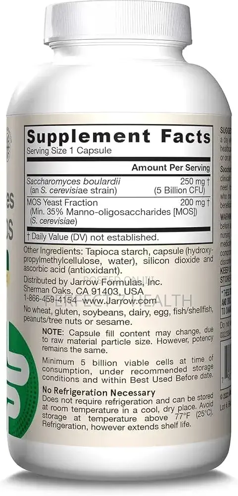 Probiotic Saccharomyces Boulardii + MOS, Gut Health, 90 Veggie Caps