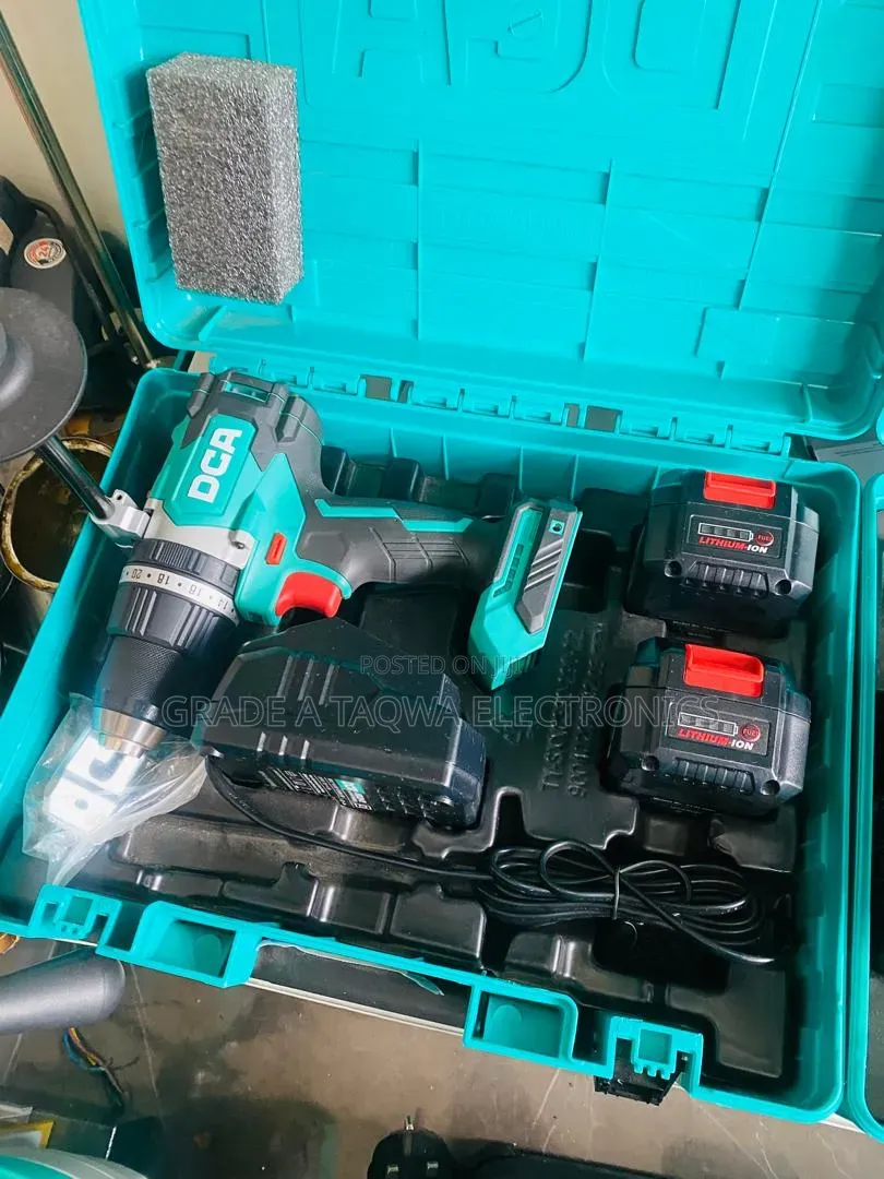 DCA ADJZ03-13 EM 20V Cordless Brushless Hammer Drill Kit.