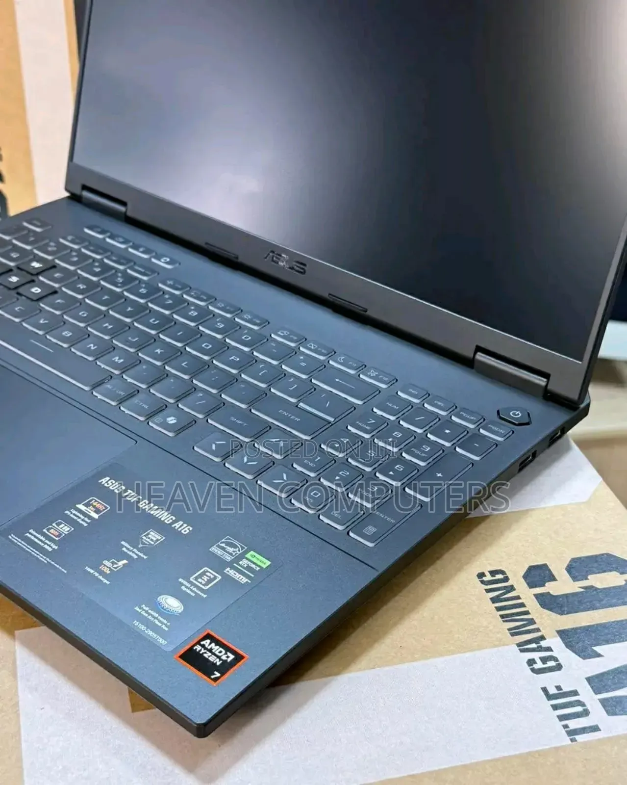 New Laptop Asus TUF Gaming A16 16GB AMD Ryzen 7 SSD 512GB