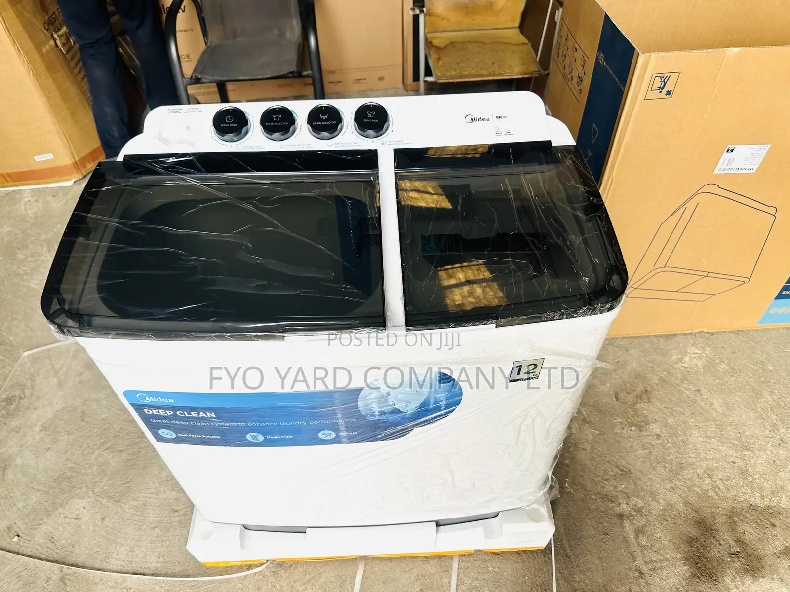 Original Nee Inbox Midea 12KG Top Load Twin Tub Washing Machine