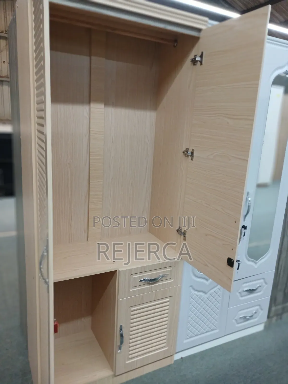 2 Door Wooden Wardrobe