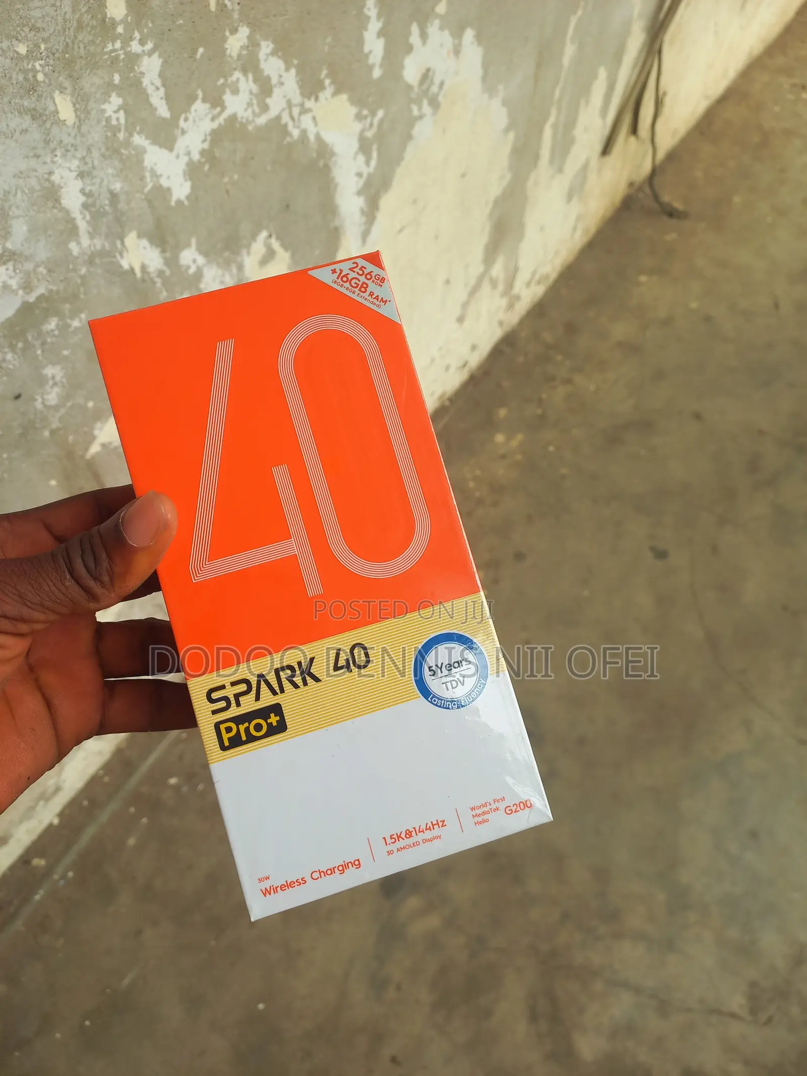 New Tecno Spark 40 Pro+ 256 GB Black