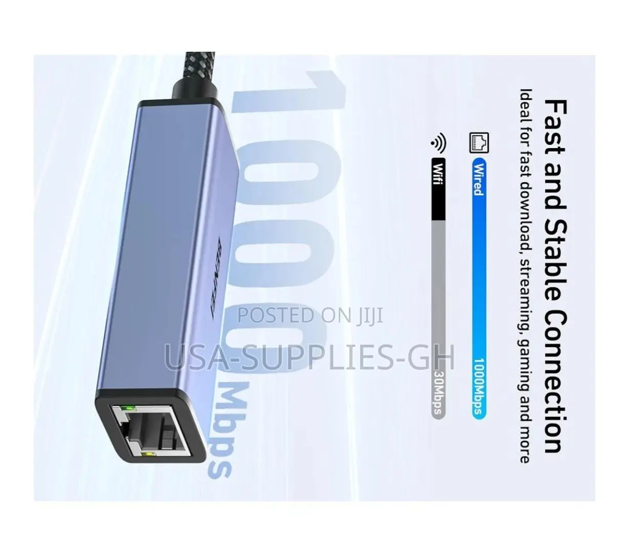 BENFEI USB 3.0/USB-C to Ethernet Adapter RJ45 Network Dongle From USA