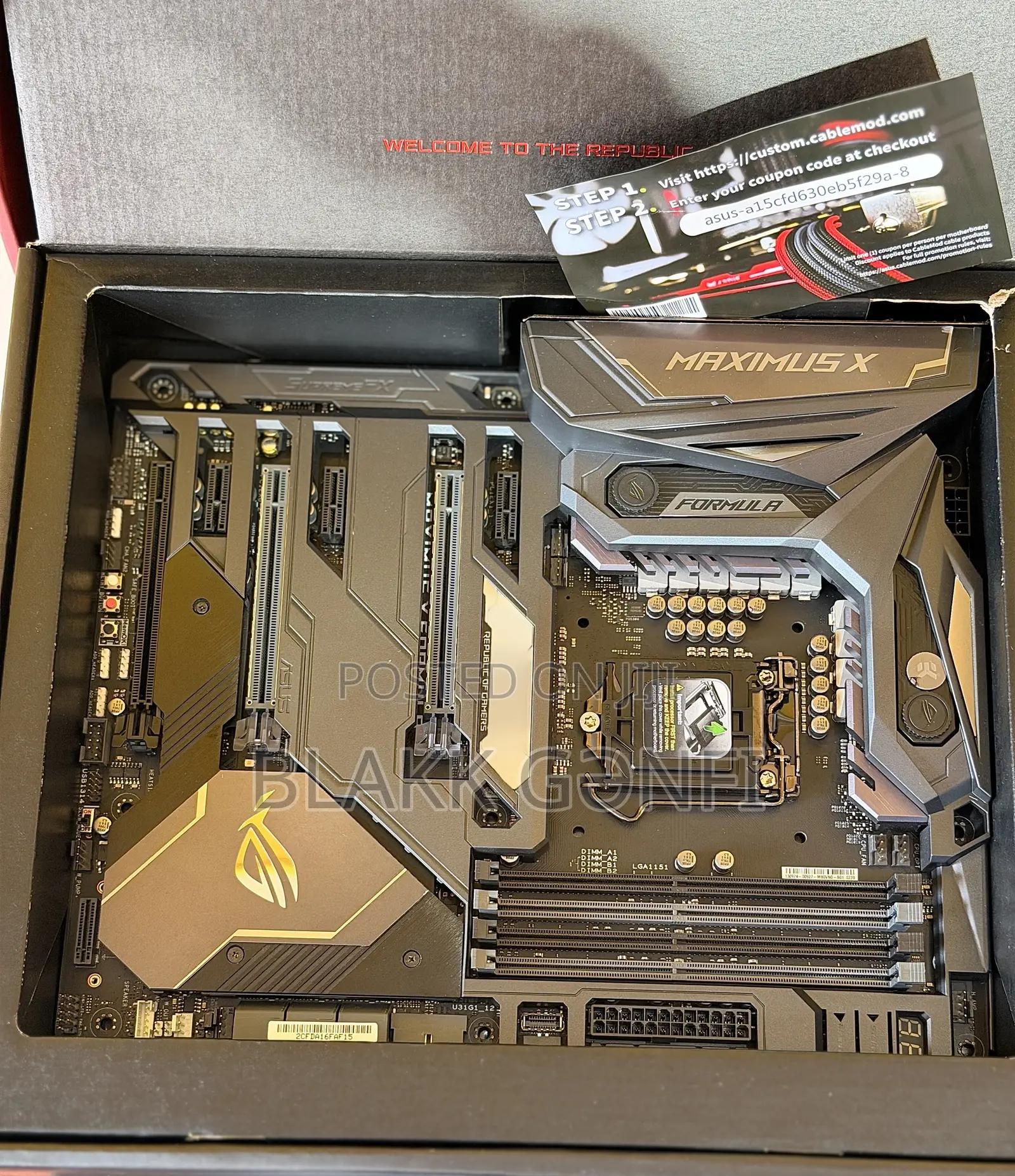 ASUS ROG Maximus X Formula 8th/9th Gen RGB Gaming Motherboard