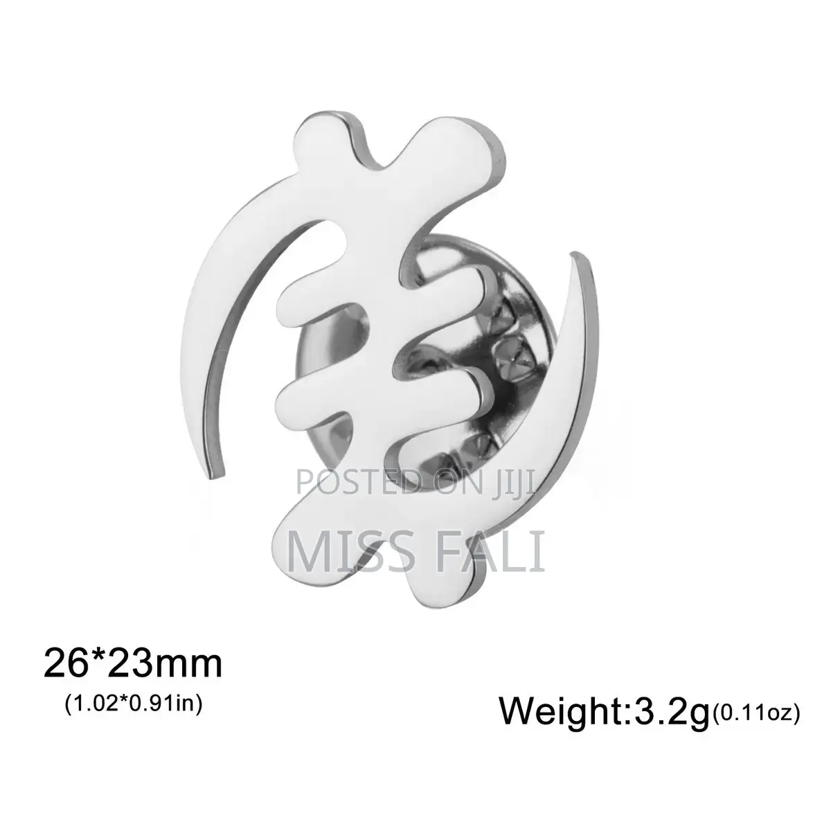 Sculpted Lapel Brooch