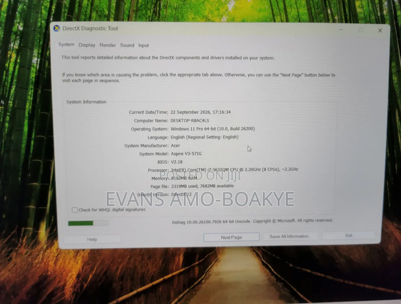 Laptop Acer Aspire V3-571G 8GB Intel Core i7 HDD 500GB