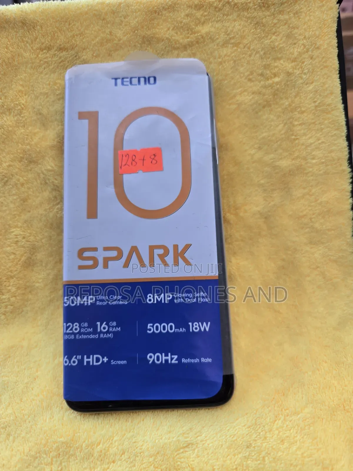 New Tecno Spark 10 128 GB Yellow