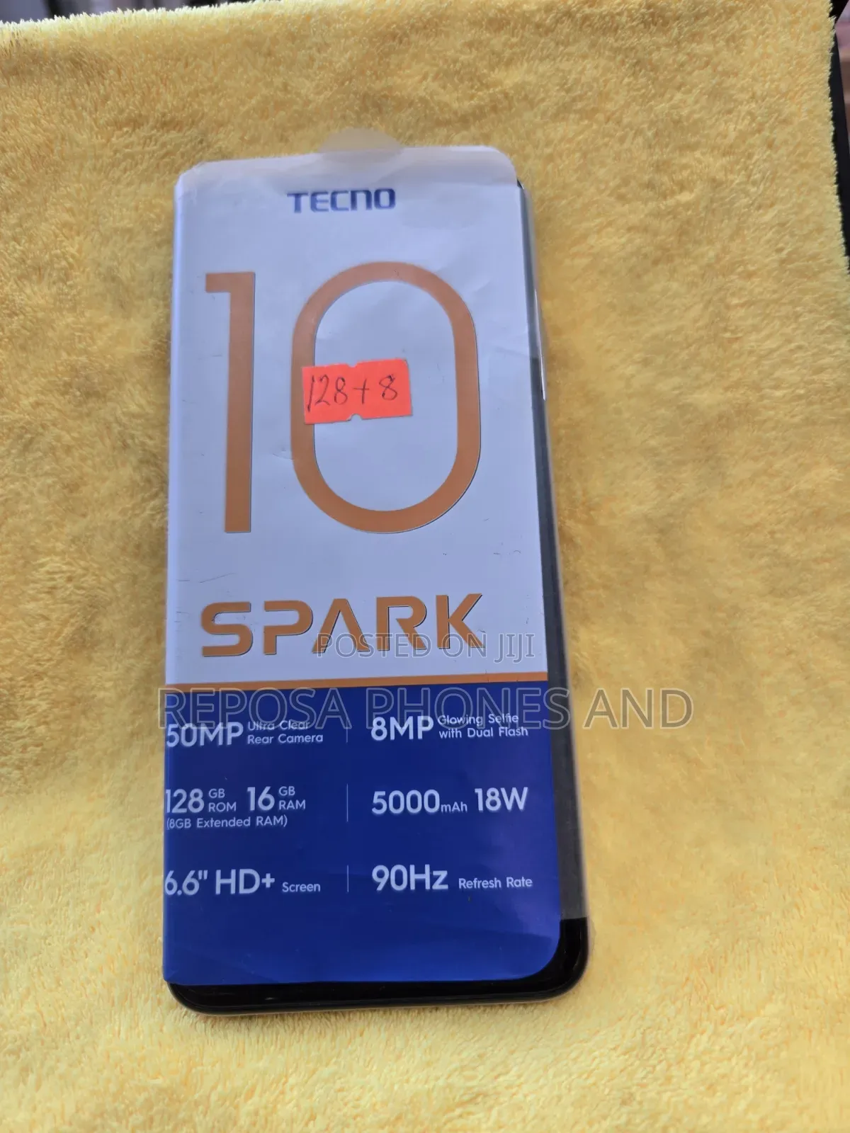 New Tecno Spark 10 128 GB Yellow