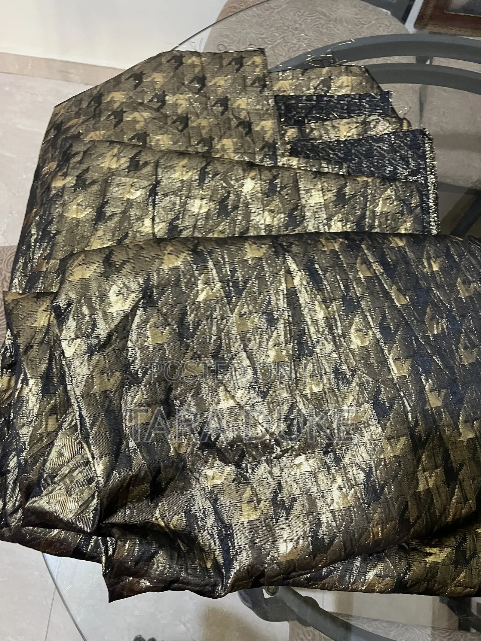 Gold Bronze Brocade Fabric