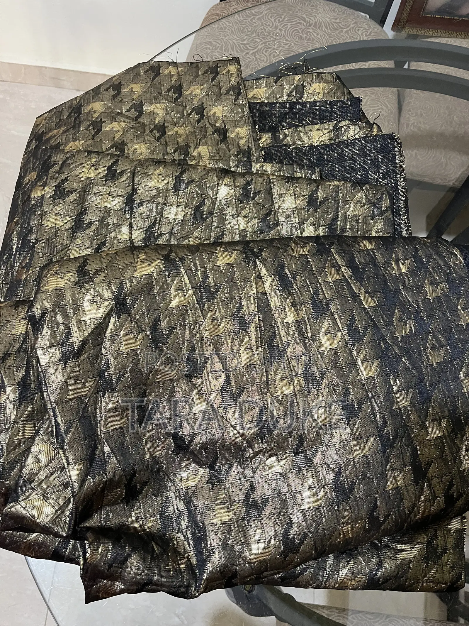 Gold Bronze Brocade Fabric