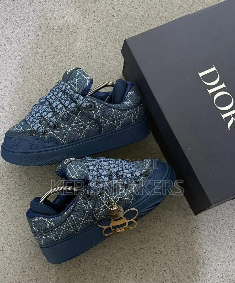 Dior B9S Skater Blue Kumo Cannage Denim